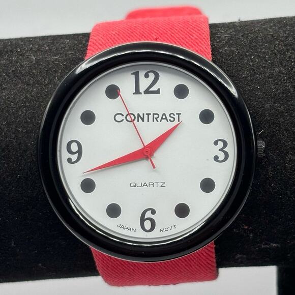 Red Contrast Watch - Picture 1 of 3